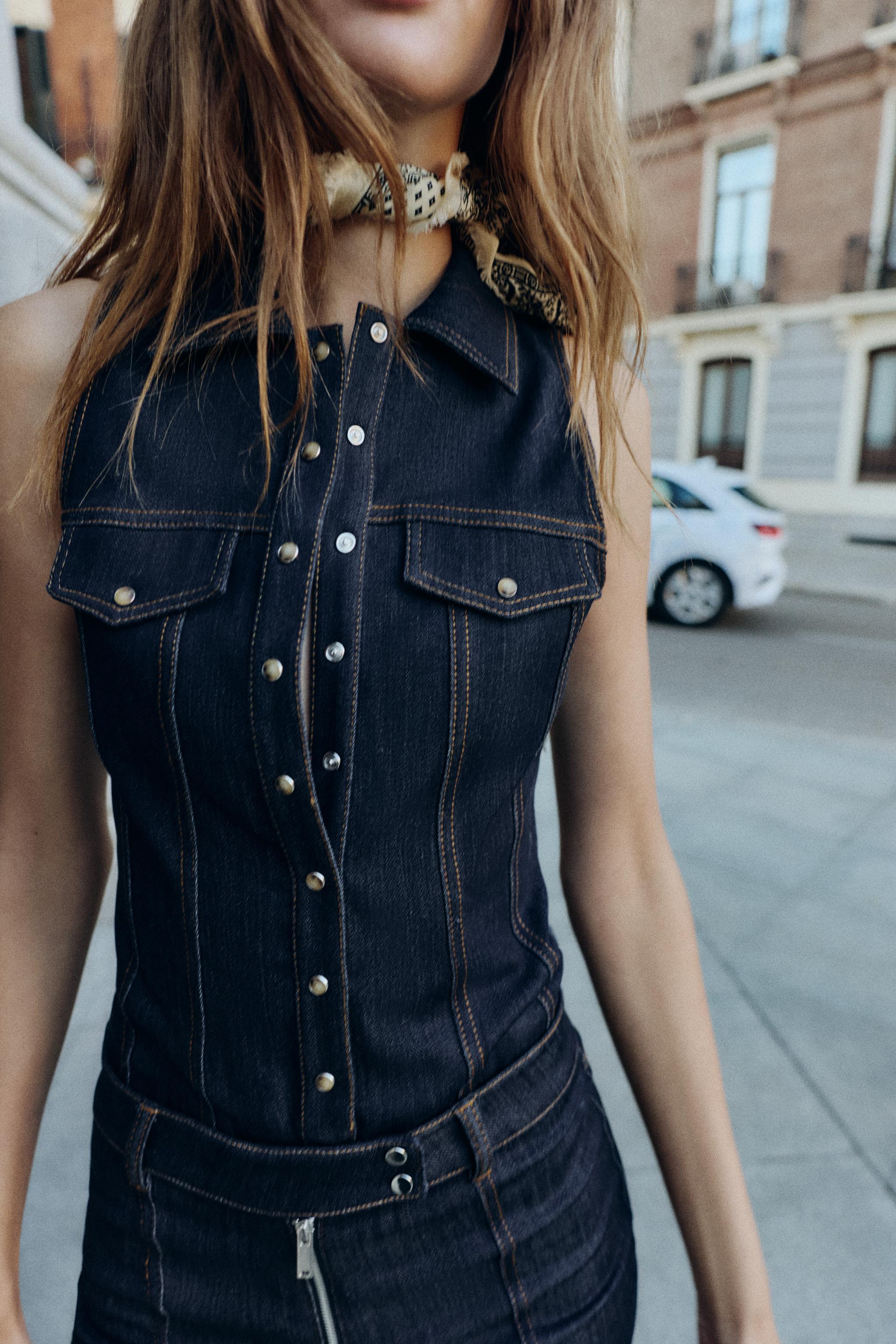 Z1975 FITTED DENIM BODYSUIT